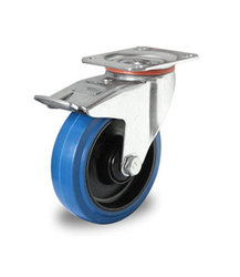 Lenkrolle, feststellbar 125 mm "Blue wheels"